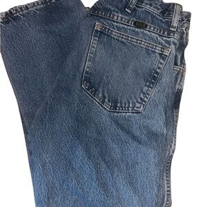 Rustler Vintage Straight Leg Jeans Mens 34x29 Blue Denim Made in Mexico